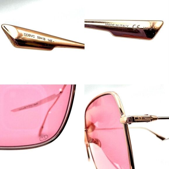 Christian Dior STELLAIRE 1 Gold/Violet (DDB/VC) Unisex Sunglasses New In Box - Picture 4 of 4